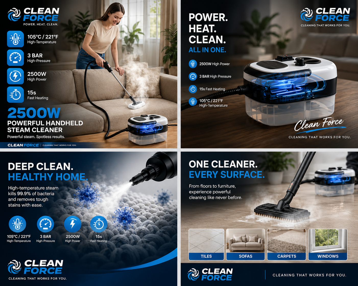 Ultimate pressure steam cleaner